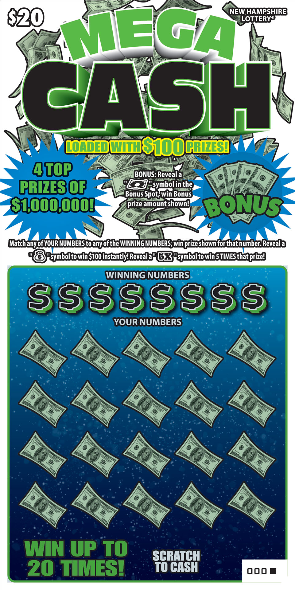 Mega Cash New Hampshire Lottery