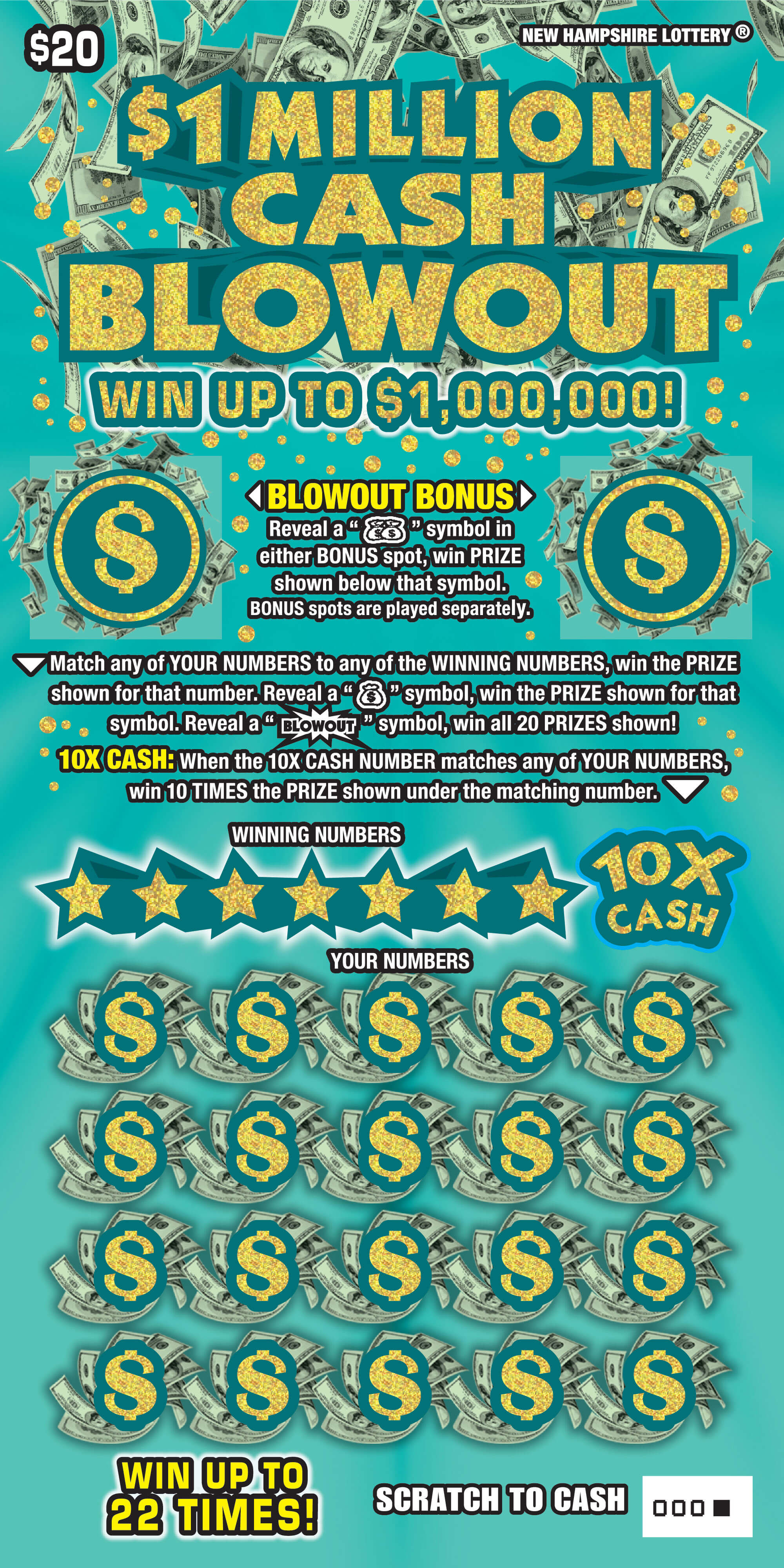 Scratch-Off - $80,000,000 Cash Blowout