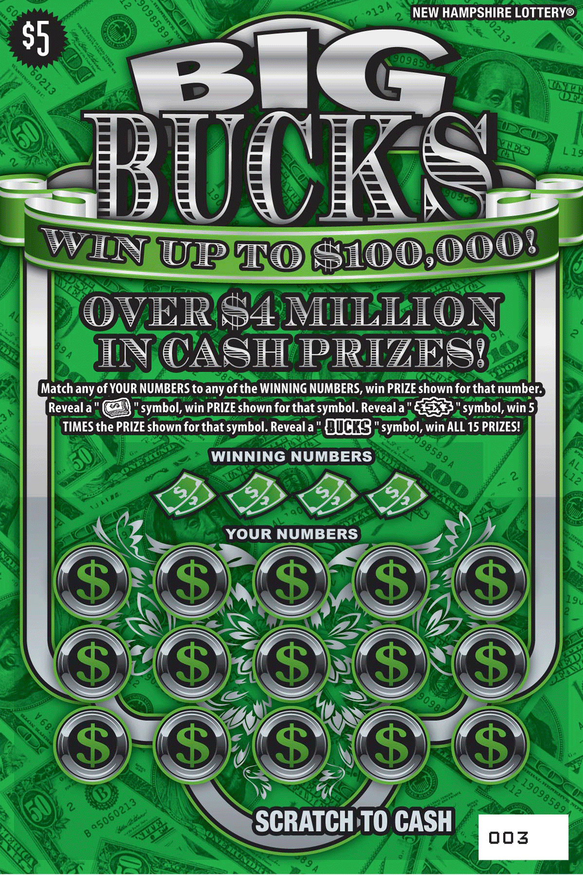 Back-to-Back-to-Back Wins for PROFIT! Plus Your Bucks New Hampshire Scratch  Tickets 