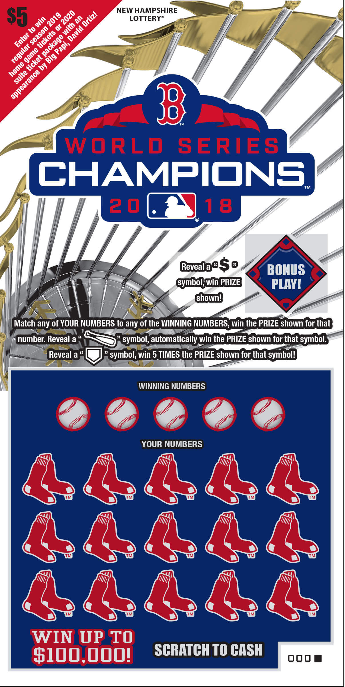 Boston Red Sox™ 2018 World Series Championship™ | New Hampshire Lottery
